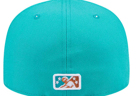 Winston-Salem Dash New Era Theme Night Hype Hens 59FIFTY Fitted Hat - Turquoise