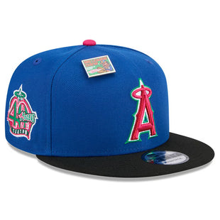 Men's Los Angeles Angels New Era Royal/Black Watermelon Big League Chew Flavor Pack 9FIFTY Snapback Hat