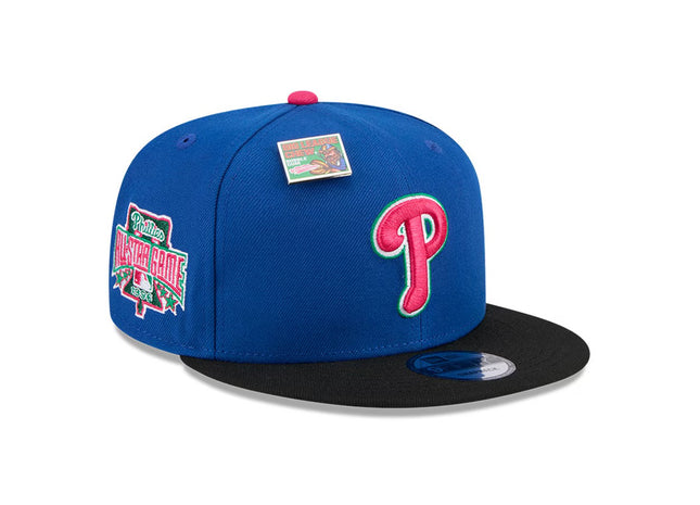 Men's Philadelphia Phillies New Era Royal/Black Watermelon Big League Chew Flavor Pack 9FIFTY Snapback Hat