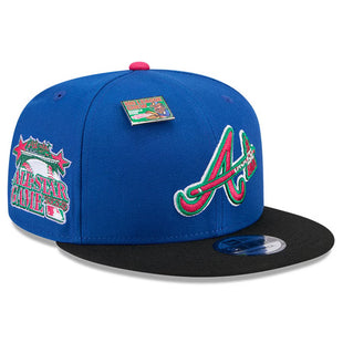 Men's Atlanta Braves New Era Royal/Black Watermelon Big League Chew Flavor Pack 9FIFTY Snapback Hat