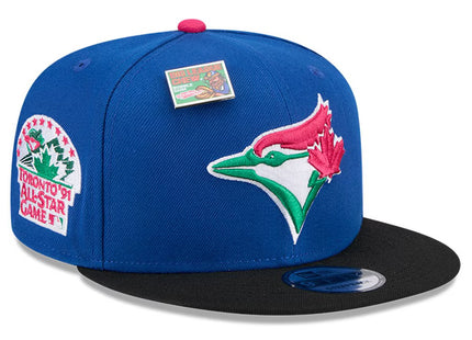 Men's Toronto Blue Jays New Era Royal/Black Watermelon Big League Chew Flavor Pack 9FIFTY Snapback Hat