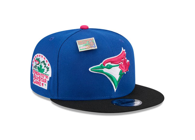 Men's Toronto Blue Jays New Era Royal/Black Watermelon Big League Chew Flavor Pack 9FIFTY Snapback Hat