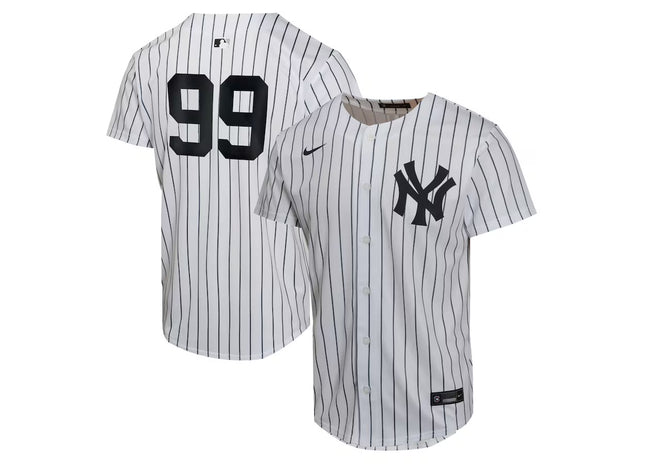 Youth New York Yankees Aaron Judge Nike White Home Game Player Jersey