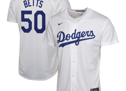 Youth Los Angeles Dodgers Mookie Betts Nike White Home Game Player Jersey