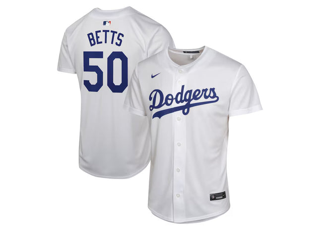 Youth Los Angeles Dodgers Mookie Betts Nike White Home Game Player Jersey