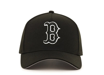 Boston Red Sox Black On White 9Forty A-Frame Snapback