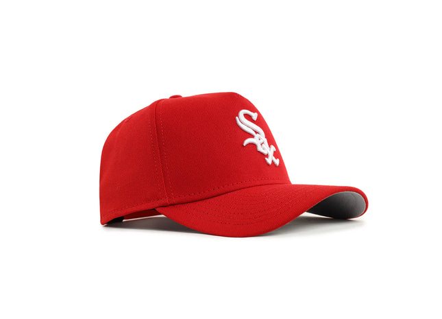 Chicago White Sox Scarlet Red On White 9Forty A-Frame Snapback