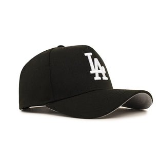 Los Angeles Dodgers Black On White 9Forty A-Frame Snapback