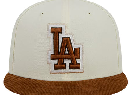 Los Angeles Dodgers New Era Chrome Corduroy Visor 59FIFTY Fitted Hat