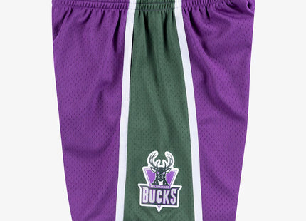 Men's Purple Milwaukee Bucks 2000/01 Hardwood Classics Swingman Basketball Shorts