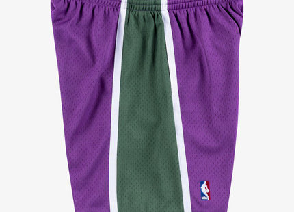 Men's Purple Milwaukee Bucks 2000/01 Hardwood Classics Swingman Basketball Shorts