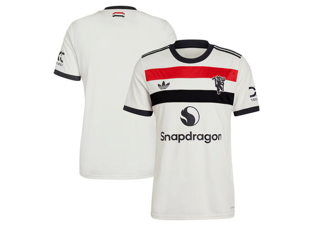 Manchester United adidas Originals 2024/25 Third Jersey - Cream