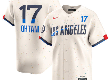 Men's Los Angeles Dodgers Shohei Ohtani Nike Cream 2024 City Connect Limited Player Jersey
