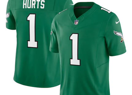 Men's Philadelphia Eagles Jalen Hurts Nike Kelly Green Vapor F.U.S.E. Limited Jersey