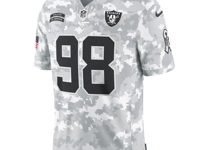 NFL LAS VEGAS RAIDERS MAXX CROSBY NIKE 2024 SALUTE TO SERVICE LIMITED JERSEY