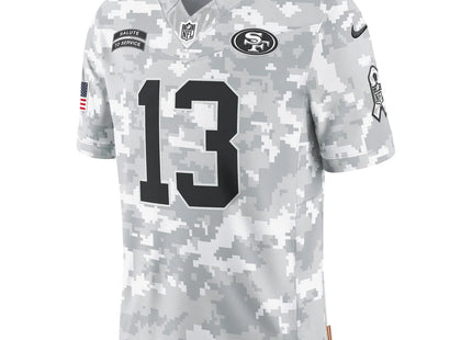 NFL SAN FRANCISCO 49ERS BROCK PURDY NIKE 2024 SALUTE TO SERVICE LIMITED JERSEY