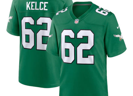 Men's Philadelphia Eagles Jason Kelce Nike Kelly Green Alternate Game Player Jersey