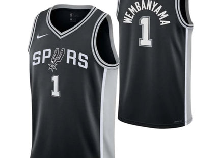 Nike Kids' San Antonio Spurs Victor Wembanyama #1 Icon Jersey