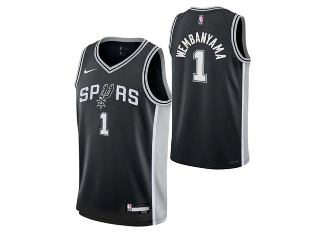 Nike Kids' San Antonio Spurs Victor Wembanyama #1 Icon Jersey