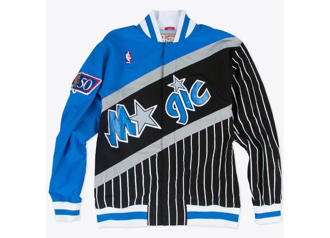 Men's Black Orlando Magic 1996/97 Authentic Full-Snap Warmup Jacket
