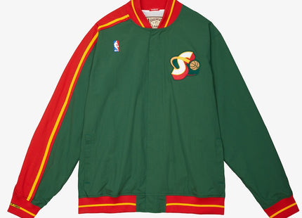 Men's Green Seattle SuperSonics 1995/96 Authentic Full-Snap Warmup Jacket