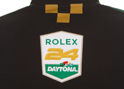 JH Design Rolex 24 at Daytona Full-Snap Uniform Twill Jacket - Black/Green