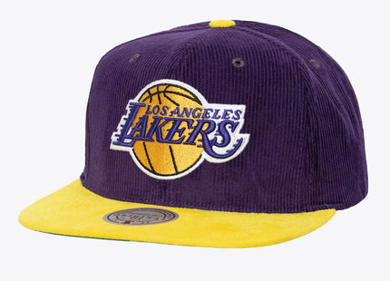 Men's Purple/Gold Los Angeles Lakers Sueduroy Snapback Hat