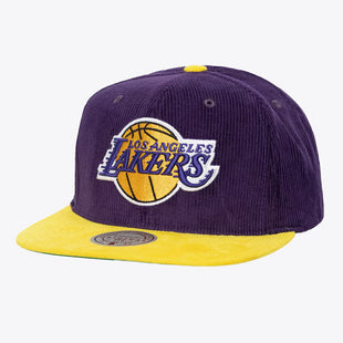 Men's Purple/Gold Los Angeles Lakers Sueduroy Snapback Hat