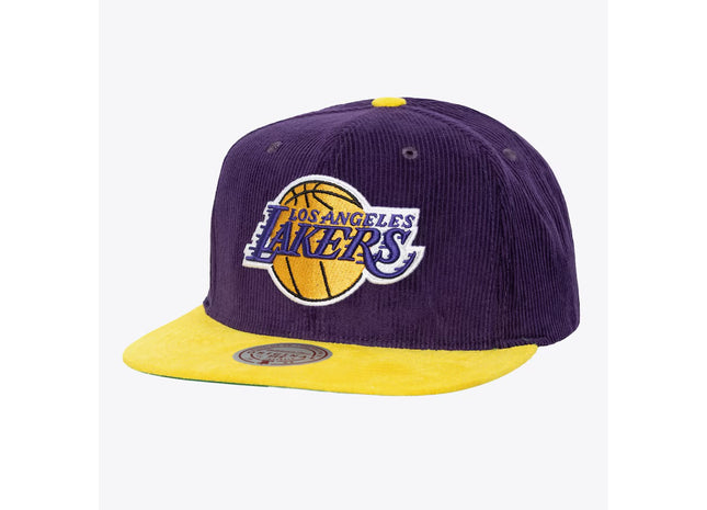 Men's Purple/Gold Los Angeles Lakers Sueduroy Snapback Hat