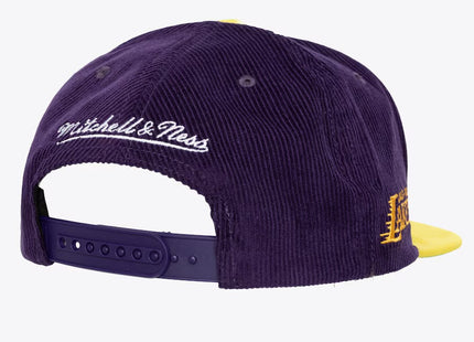 Men's Purple/Gold Los Angeles Lakers Sueduroy Snapback Hat