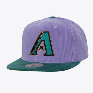 Men's Purple/Turquoise Arizona Diamondbacks Cooperstown Collection Sueduroy Snapback Hat