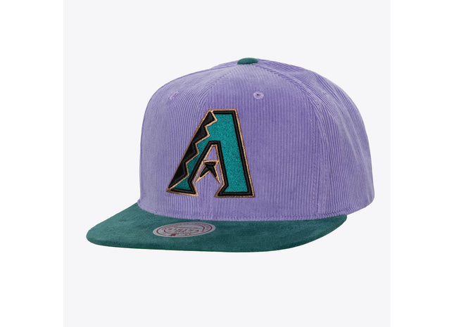 Men's Purple/Turquoise Arizona Diamondbacks Cooperstown Collection Sueduroy Snapback Hat
