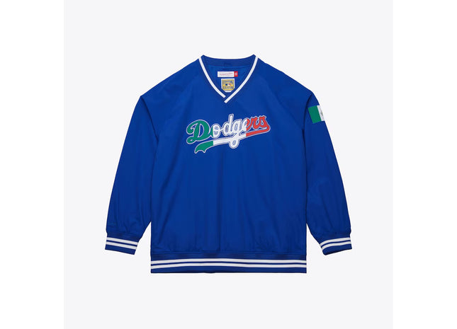 Men's Royal Los Angeles Dodgers Cooperstown Collection Vintage Mexico Flag Pullover