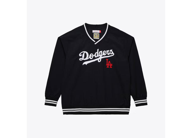 Men's Black Los Angeles Dodgers Cooperstown Collection Vintage Pullover