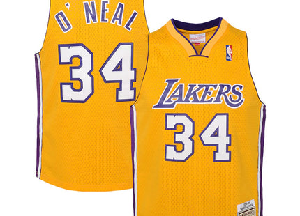 Youth Los Angeles Lakers Shaquille O'Neal Mitchell & Ness Gold 1999/00 Hardwood Classics Swingman Jersey