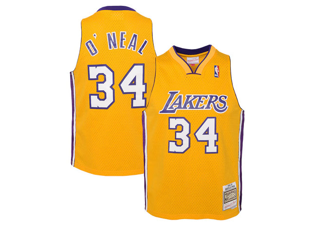 Youth Los Angeles Lakers Shaquille O'Neal Mitchell & Ness Gold 1999/00 Hardwood Classics Swingman Jersey