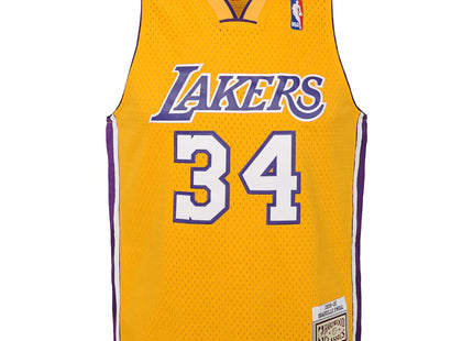 Youth Los Angeles Lakers Shaquille O'Neal Mitchell & Ness Gold 1999/00 Hardwood Classics Swingman Jersey