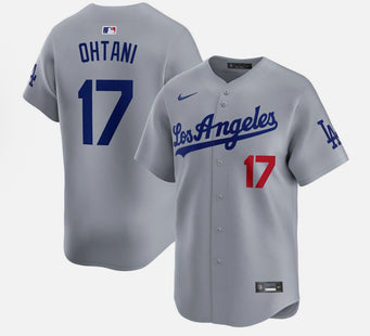 Men's Los Angeles Dodgers Shohei Ohtani Nike Gray Away Limited Player Jersey
