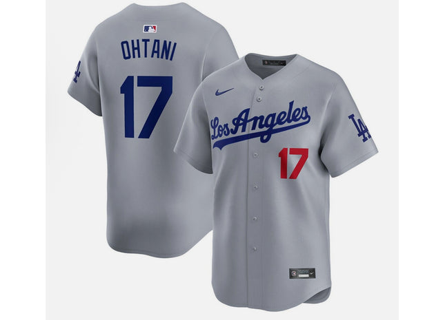 Men's Los Angeles Dodgers Shohei Ohtani Nike Gray Away Limited Player Jersey