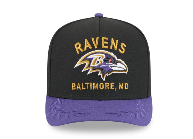 Baltimore Ravens 2025 Draft 9FIFTY A-Frame Snapback