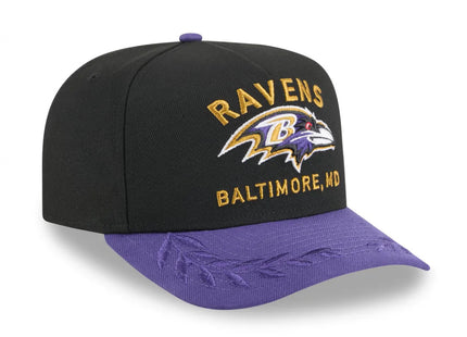 Baltimore Ravens 2025 Draft 9FIFTY A-Frame Snapback