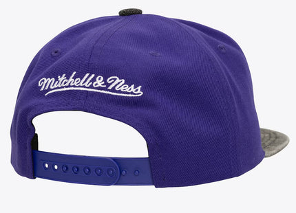 Purple Los Angeles Lakers Denim Patchwork Snapback Hat