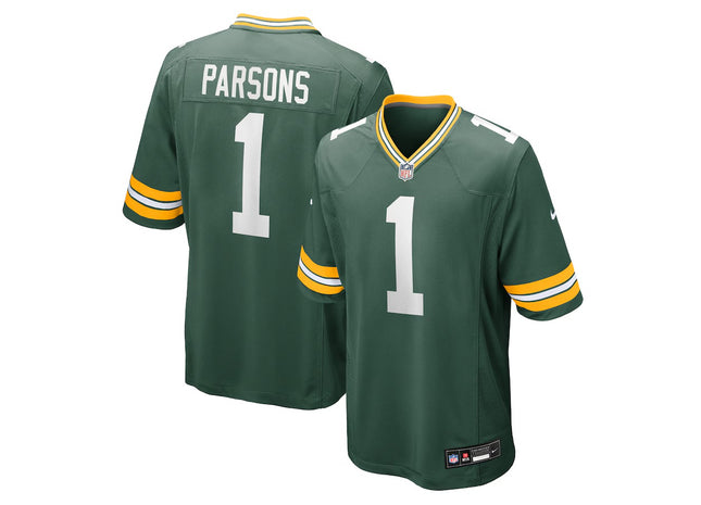 Men's Green Bay Packers Micah Parsons Nike Green Game Player Jersey