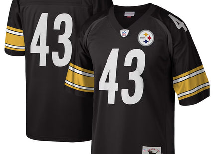 Men's Pittsburgh Steelers Troy Polamalu Mitchell & Ness Black Legacy Replica Jersey