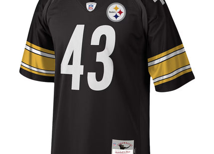 Men's Pittsburgh Steelers Troy Polamalu Mitchell & Ness Black Legacy Replica Jersey