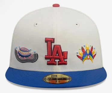 LA Dodgers MLB City Element Colombia Cream 59FIFTY Fitted Cap