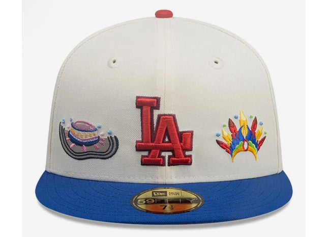 LA Dodgers MLB City Element Colombia Cream 59FIFTY Fitted Cap