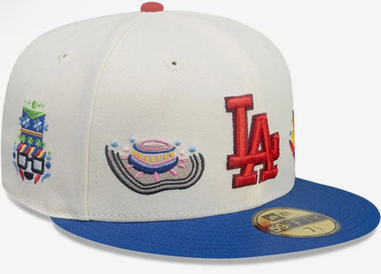 LA Dodgers MLB City Element Colombia Cream 59FIFTY Fitted Cap