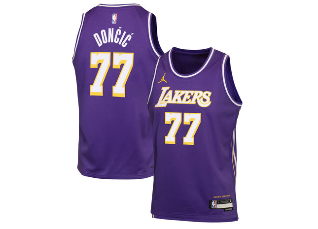 Youth Los Angeles Lakers Luka Dončić Jordan Brand Purple Swingman Jersey - Statement Edition