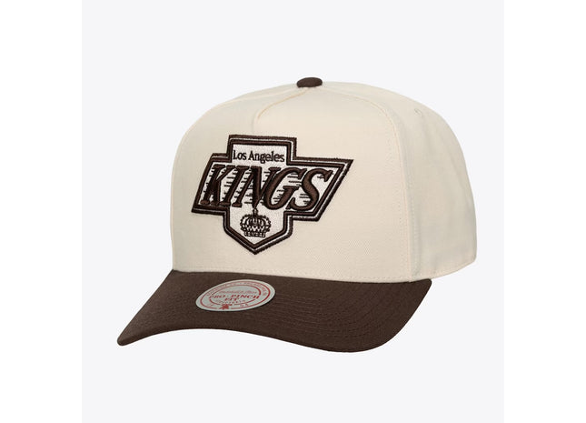 Los Angeles Kings Cream/Brown Vintage Two-Tone Fashion Pro Pinch Snapback Hat